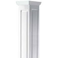 thumbnail image 3 of Ekena Millwork 12"W x 12'H Premium Square Non-Tapered Double Raised Panel PVC Endura-Craft Column Wrap Kit, Tuscan Capital & Base, 3 of 6