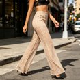 thumbnail image 5 of Karymi Shorts for Women Solid Floral Lace Sheer Flare Long Pants, Elastic High Waist See-Through Casual Trousers With Lined Short For Party Club Daily Running Shorts for Women, 5 of 7
