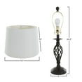 thumbnail image 2 of Lavish Home Table and Floor Lamps – Spiral Cage Design with LED Bulbs Included, Bronze, Set of 3, 2 of 6