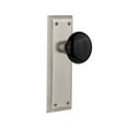 thumbnail image 4 of Nostalgic Warehouse Black Porcelain Door Knob with New York Plate, 4 of 7