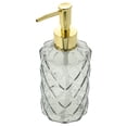 thumbnail image 2 of MasteelfCA Delicate Glass Bottle Hand Soap Press Bottle Shampoo Dispenser Bottle 400ml, 2 of 8