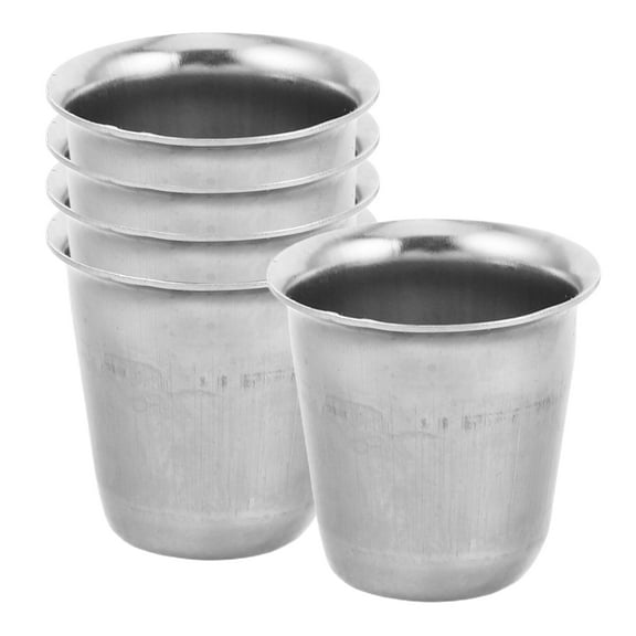 5pcs Metal Communion Mug Holy Cup For Church Communion Cup For Ceremonies Drinking Mugs For Weddings Stainless Steel Cup For Parties