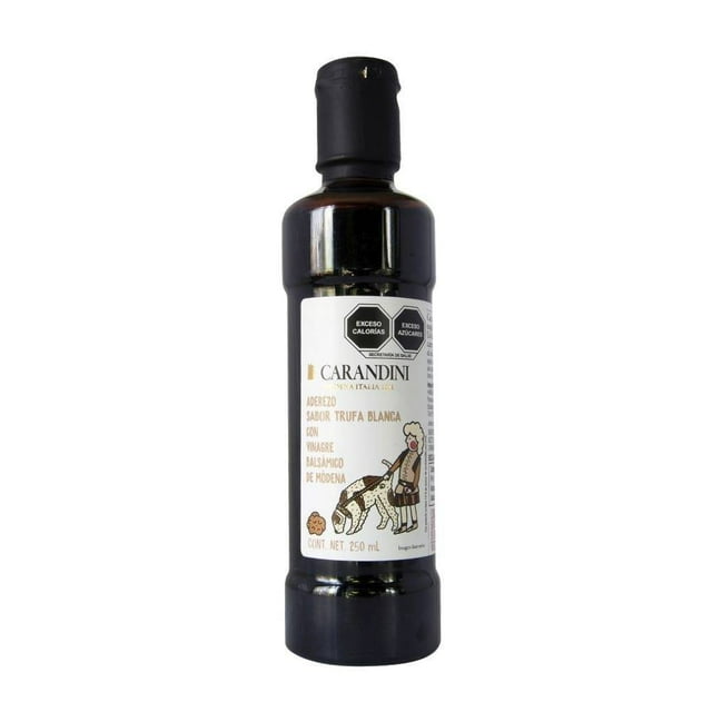 Aderezo Carandini sabor trufa blanca con vinagre balsámico 250 ml