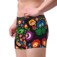 thumbnail image 2 of Yiaed Traditional Floral Polish Print Men's Soft Cotton Boxer Shorts Breathable Boxers Underwear Moisture-Wicking Underwear Stretch Boxer Briefs for Man-Small, 2 of 5
