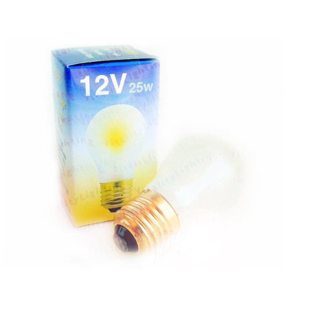 

12V 25W Appliance Light Bulb Frosted A15 12 Volts Medium Base Lamp (12/pack)