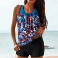 thumbnail image 4 of WXLWZYWL Summer Women's Tankini Swimsuits Tummy Control Modest 2026 Two Piece with Sporty Pockets Bathing Suits, 4 of 6
