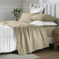 thumbnail image 3 of Superior Egyptian Cotton Deep Pocket 650 TC Sheet Set, Twin, Linen, 3 of 9