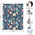 thumbnail image 4 of Pioneer Flower Floral Print Pattern Blanket,Comfortable Soft Flannel Throw Blanket,All Season,Warm Lightweight Blankets for Sofa Bed Couch Living Room Chair,30"x40", 4 of 4