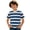 Dark Blue, variant on Boys T Shirts Lightweight Stripe Print Crewneck Short Sleeve Tee for Casual Wear Boys' Tops Tees Shirts Dark Blue 2 Years-3 Years