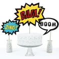 thumbnail image 3 of Big Dot of Happiness Bam Superhero - Baby Shower or Birthday Party Centerpiece Sticks - Table Toppers - Set of 15, 3 of 7