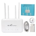 thumbnail image 3 of Enrutador WiFi 4G LTE Enrutador inalámbrico de Internet DNS VPN 300 Mbps Blanco Reutilizable, 3 of 9