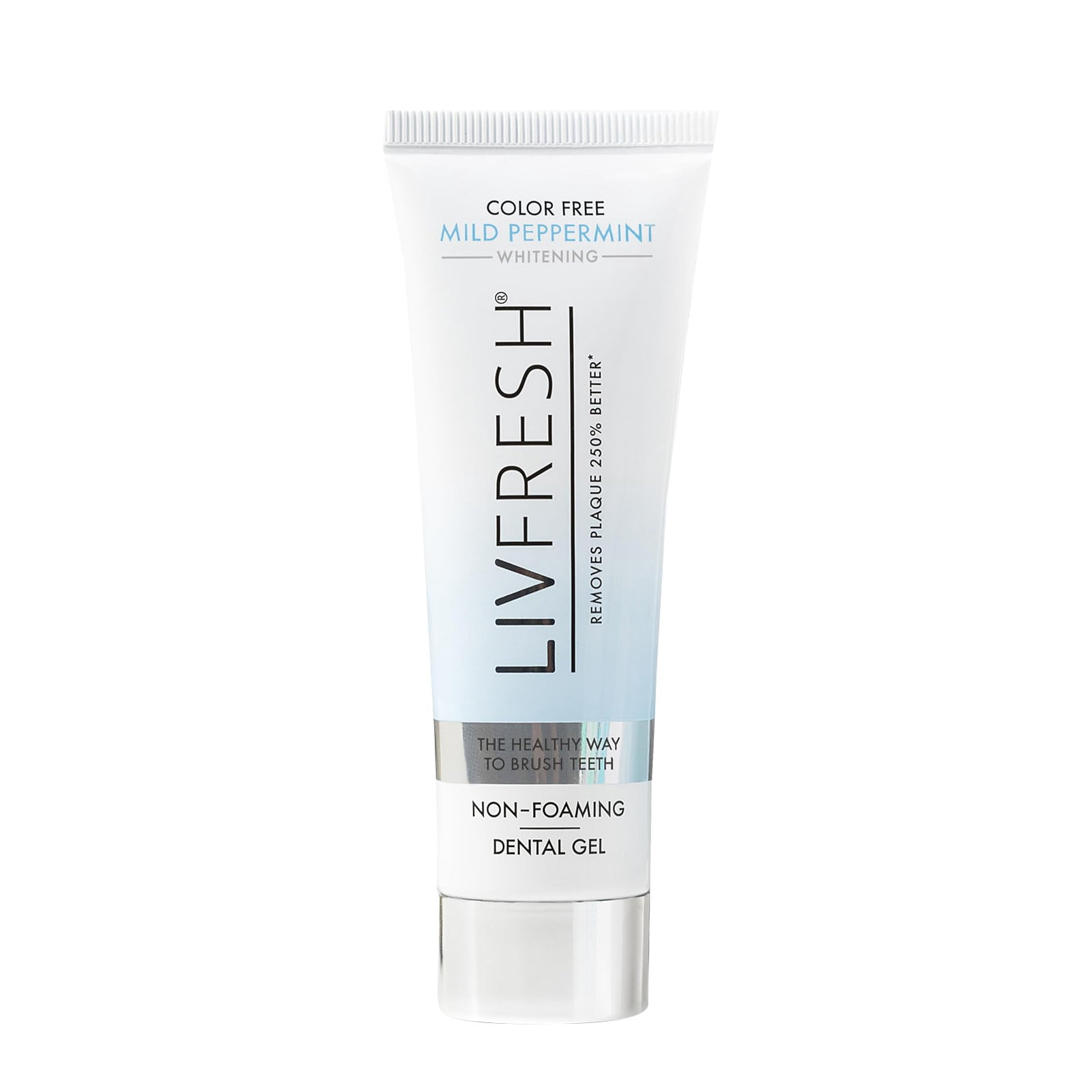 LIVFRESH Toothpaste Gel - Clinically Proven Better Plaque Removal, Improves Gum Health, Peppermint