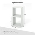 thumbnail image 2 of Gymax Cube Storage Organizer Set of 4 Combination Lattice Cabinet Stackable Open Bookcase, 2 of 10