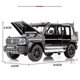 thumbnail image 4 of 1/32 Diecast Suv Car Model G700 Modified Vehicle With Pull Back Music Off-road Vehicle 6 Door Sopened Children's Toy Collection -q41, 4 of 5
