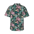 thumbnail image 3 of Goofa Rose Flowers Hawaiian Shirt for Men, Unisex Summer Beach Casual Short Sleeve Button Down Shirts,Aloha Tropical Floral print shirt-Large, 3 of 9