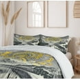 thumbnail image 5 of Ambesonne Lake Duvet Cover Set, Mandala and Mountain Panorama, King, Yellow and Grey, 5 of 6