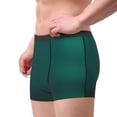 thumbnail image 2 of Fotbe Dark teal green Men’s Total Support Pouch Boxer Briefs, X-Temp Cooling, Moisture-Wicking Underwear, Regular, Long-leg and Trunk-Medium, 2 of 5
