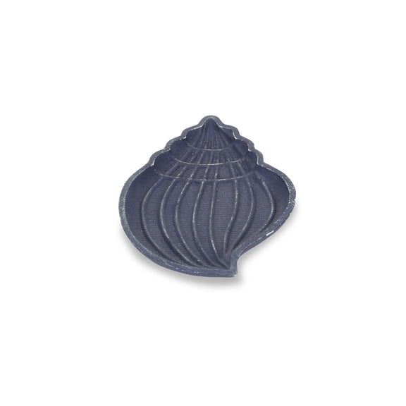 Contemporary Home Living 7.75" Navy Blue Solid Coastal Sea Conch Tray