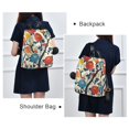 thumbnail image 4 of FORMRS Women's Travel Backpack Purse Anti-Theft Hidden Pockets Casual Shoulder Bag, Vibrant Japanese Flowers, 4 of 7