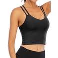 thumbnail image 7 of FUTATA Women's Cross Strap Sports Bra, Fitness Workout Sports Running Bra Yoga Bra, Sexy Tubeless Strapless Camisole With Detachable Cups, 7 of 7