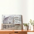 thumbnail image 4 of Farmhouse Rustic Wall Decor Barn Canvas Wall Art Old Barn Pictures Wall Art Country Roads Take Me Home Framed Artwork For Farmhouse Bedroom Bathroom Ready To Hang, 16x12 Inch, 4 of 6