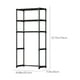 thumbnail image 3 of Estante de almacenamiento para lavadora, organizador de baño multicapa, estante sobre inodoro, mueble de suelo de plástico negro, solución que ahorra espacio para las áreas de lavandería y aseo, 3 of 7