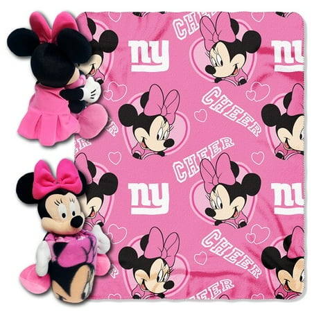 New York Giants Minnie Mouse Pillow / Throw Combo