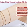 thumbnail image 2 of ELW 100% Veg Tan Full Grain Leather Cowhide Pre-Cut Pieces 7-9oz 2.8-3.6mm, 2 of 10