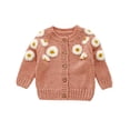thumbnail image 1 of ITFABS Cardigan Tricoté d'Automne pour Tout-Petits, Hauts à Manches Longues à Simple Boutonnage, 1 of 9