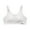 1 Pack-White, variant on Training Bras for Girls Mesh Breathable Sports Seamless Bra Design Padding Bras Teens Stretch Workout Vest