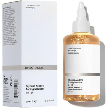Glycolic Acid 7% Exfoliating Toner 240ml, Glycolic Acid Toning Solution for Diminished Dullness and Fine Lines, Reduces Skin Blemishes, Rejuvenate Your Skin