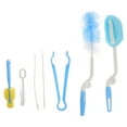 thumbnail image 1 of Minkissy 1Set Assorted Color Stainless Steel Bottle Pacifier Brushes for Baby Bottle Cleaning Supplies 14.5x0.5x3.5in, 1 of 8