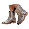 thumbnail image 3 of Fashionable Everyday Ankle Booties For Girls Comfortable Round Toe Low Heel Footwear, 3 of 6