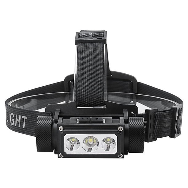 Cateissary Potente faro LED linterna recargable manos libres desmontable impermeable lúmenes al aire libre linterna caza pesca Iluminación y accesorios sin batería