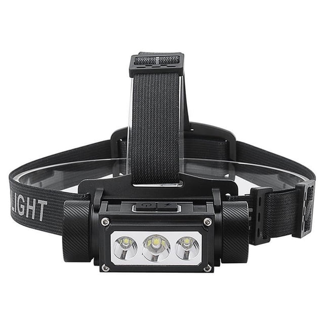 Lampe Frontale LED Rechargeable Mains Libres Étanche Lumens Extérieur Lampe de Poche Chasse Camping Pêche Randonnée Sans Batterie
