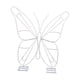 thumbnail image 2 of Organizador de stand de exhibición de flores, centros de mesa, estante moderno, stand floral de fiesta decorativa con forma de mariposa para bodas Estilo D, 2 of 8