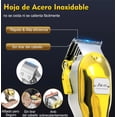 thumbnail image 4 of Cortadora de Cabello Inalambrica Trimmer Perfiladora de Pelo B-684gd Dorada 110v/220v con Peinetas, 4 of 4