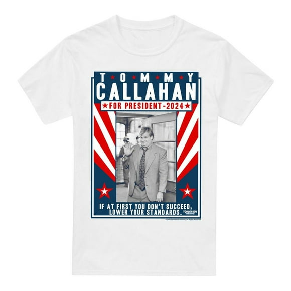 Tommy Boy Mens Callahan For President 2024 Lower Your Standards T-Shirt