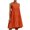 Orange, variant on WIZUTIZ Casual Summer Dresses for Women Trendy Skinny Fit High Rise Swing Pleated Solid Beach Dress Short Sleeve Round Neck Pleated Dress for Ladies Knee-Length Thin Dress Green