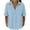 Sky Blue, variant on Womens Summer Tops Trendy Polka Dots Printed Lapel Short Sleeve Blouses Casual Breathable Flowy Versatile Business Casual Tops Sky Blue XL