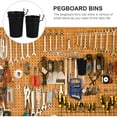 thumbnail image 3 of Luxshiny 4pcs Pegboard Organizer For Space Saving Black Plastic Home Office Tools, 3 of 7