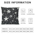thumbnail image 5 of Shangniulu White Stars Throw Pillow Covers Black Bohemian Boho Square Pillowcases Cushion Cover for Room Sofa Chair Bed Home Decor, 5 of 5