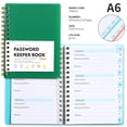 thumbnail image 2 of Clearance! Small Password Journal Notebook — Compact Spiral Coil with Customizable Tabs, Great for Business Contacts and Passwords, 2 of 3