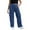 Blue, variant on High Waist Wide Leg Cargo Pants for Women Trendy Multi-pockets Loose Straight Fit Midweight Trousers Streetwear (XL, Light Blue)