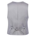 thumbnail image 2 of Chaleco de esmoquin formal de boda con un solo pecho para hombre, 2 of 3