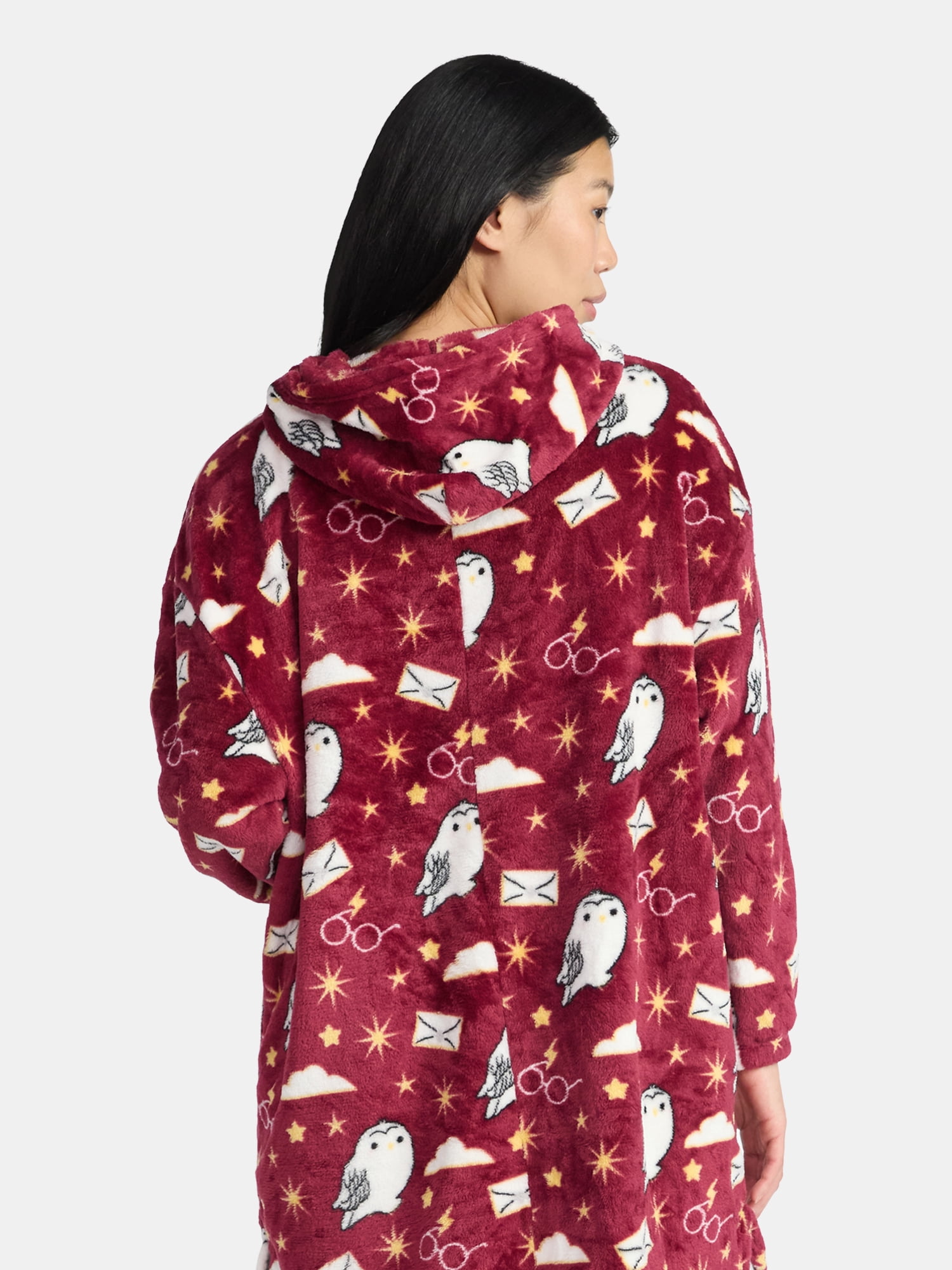 Harry Potter Plush Hooded Lounger, Women's and Women's Plus