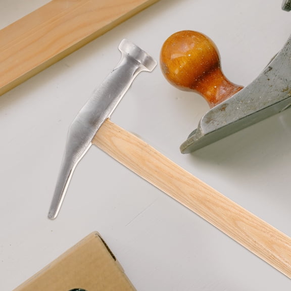 NIAIZEK Cobbling Hammer with Wood Handle, Rust-Resistant Shoe Repair Tool, Rectangular , 1 Piece for Footwear Fixing