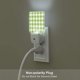 thumbnail image 5 of Fotbe White Green Plaid Luz Nocturna LED, Luz de Noche con Sensor de Luz Natural de Anochecer a Amanecer, Se Enchufa a la Pared, Blanco Cálido 0.5W-UK, 5 of 7