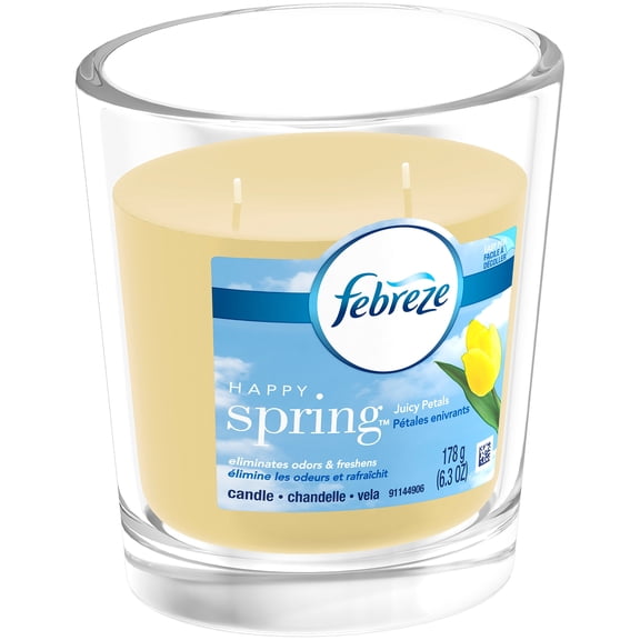 Febreze Happy Spring Juicy Petals Candle 6.3 oz. Jar