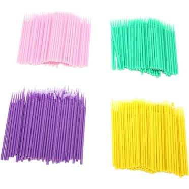 Makeup Micro Applicator, 400pcs Bendable Makeup Applicator Excess Eyebrow Powder Cosmeitc Supplies for Makeup Eyeliner Application